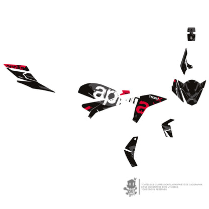 APRILIA GRAPHIC KIT - TUONO 660 X BLACK HAVOC - ONLY 30