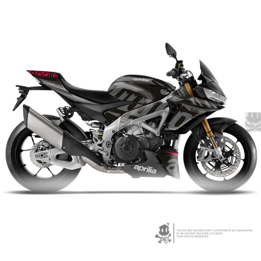 APRILIA GRAPHIC KIT - 1100 TUONO V4 FACTORY BLACK RAGE - ONLY 10