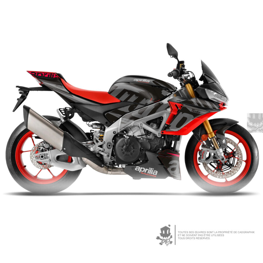 APRILIA GRAPHIC KIT - 1100 TUONO V4 FACTORY BLACK RAGE - ONLY 10