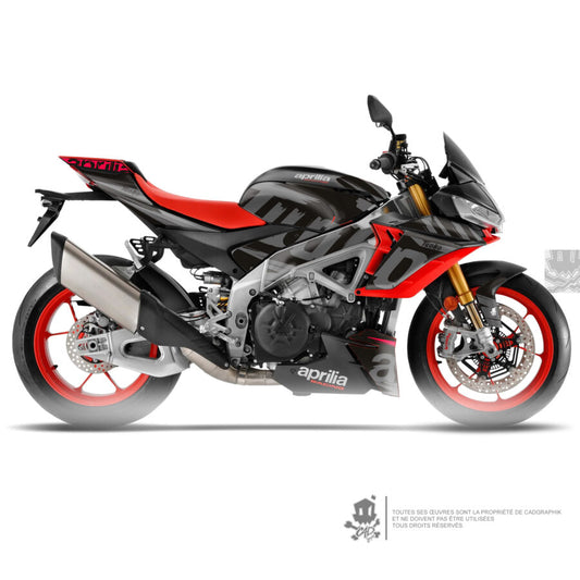 APRILIA GRAPHIC KIT - 1100 TUONO V4 FACTORY BLACK RAGE - ONLY 10