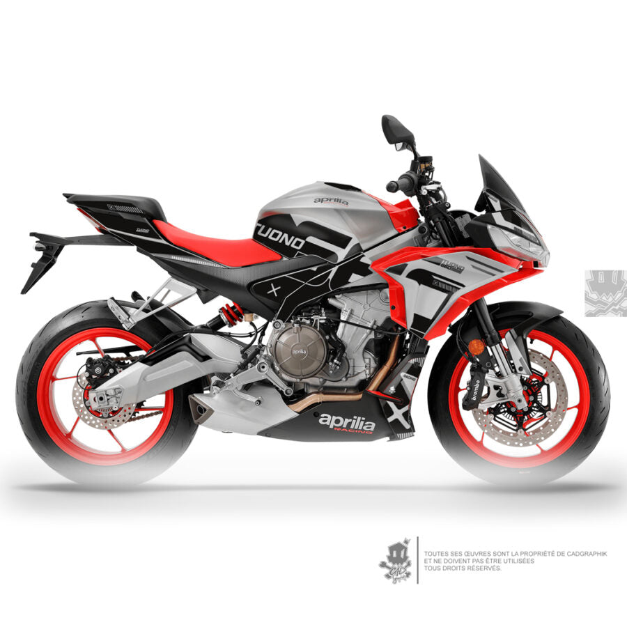 APRILIA DECO KIT -TUONO 660 GRAY METALLIC TYPE - ONLY 30