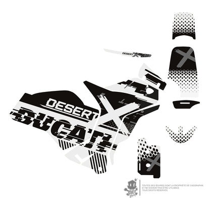 DUCATI GRAPHIC KIT - DESERT X - BLACK PIX - ONLY 30