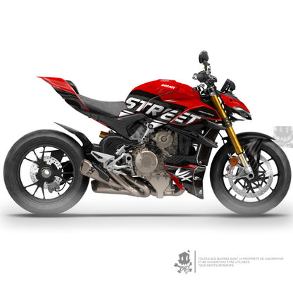 DUCATI KIT DÉCO - STREETFIGHTER V4 BLACK RAGE - ONLY 50