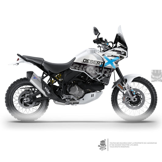 DUCATI GRAPHIC KIT - DESERT X - BLUE PIX - ONLY 30