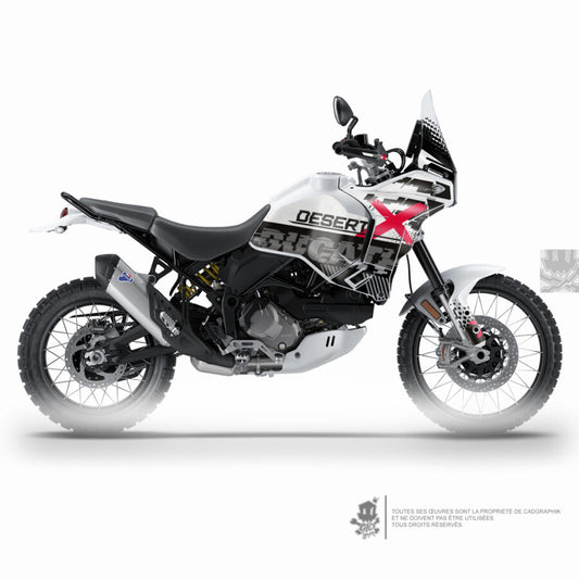 DUCATI GRAPHIC KIT - DESERT X - RED PIX - ONLY 30