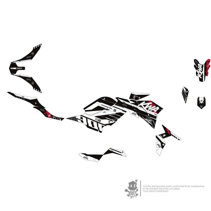 KAWASAKI METALLIC GRAPHIC KIT - Z900 RED TEAK 01 - ONLY X