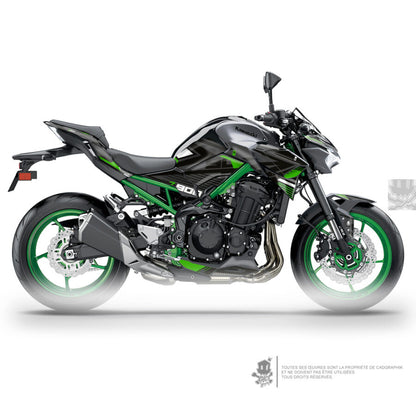 KAWASAKI GRAPHIC KIT - Z900 GREENV1 - ONLY X
