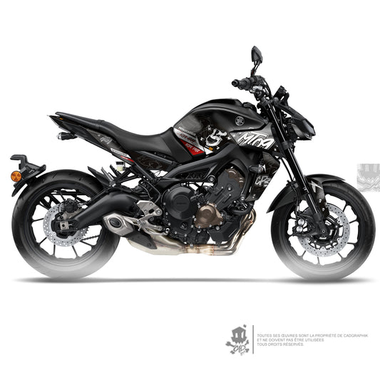 YAMAHA GRAPHIC KIT - MT09 V2 BLACK PETAUCASQUE - ONLY 30