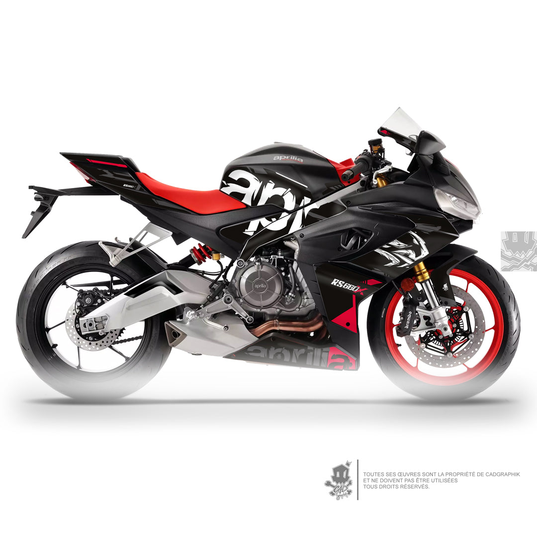 APRILIA GRAPHIC KIT - RS 660 X BLACK APR3 - ONLY 30