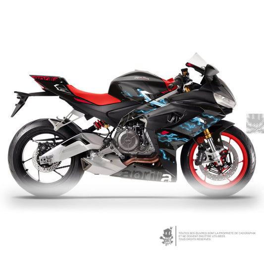 APRILIA GRAPHIC KIT - RS 660 X BLACK FULMINE - ONLY 30