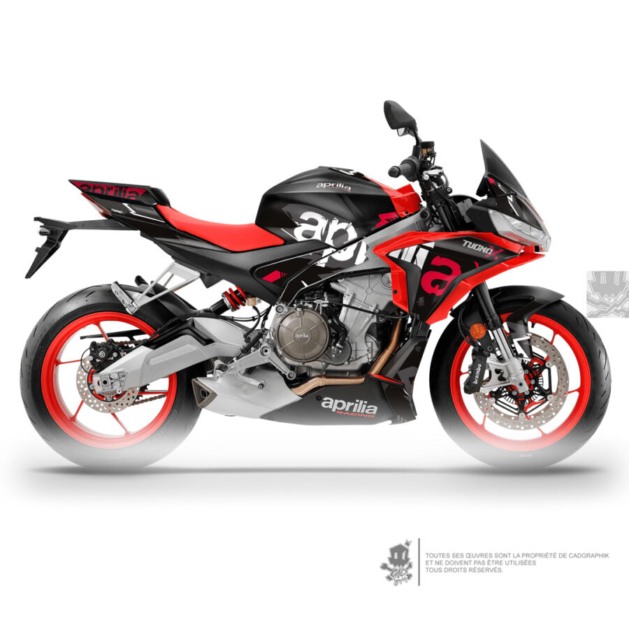 APRILIA GRAPHIC KIT - TUONO 660 X BLACK HAVOC - ONLY 30