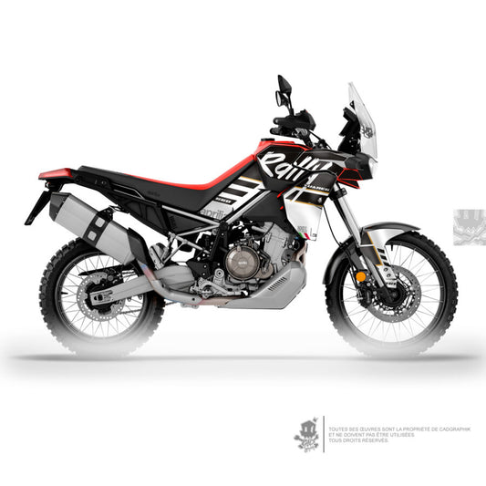 APRILIA GRAPHIC KIT - TUAREG 660 BLACK RALLY - ONLY 30