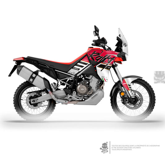 APRILIA GRAPHIC KIT - TUAREG 660 RED RALLY - ONLY 30