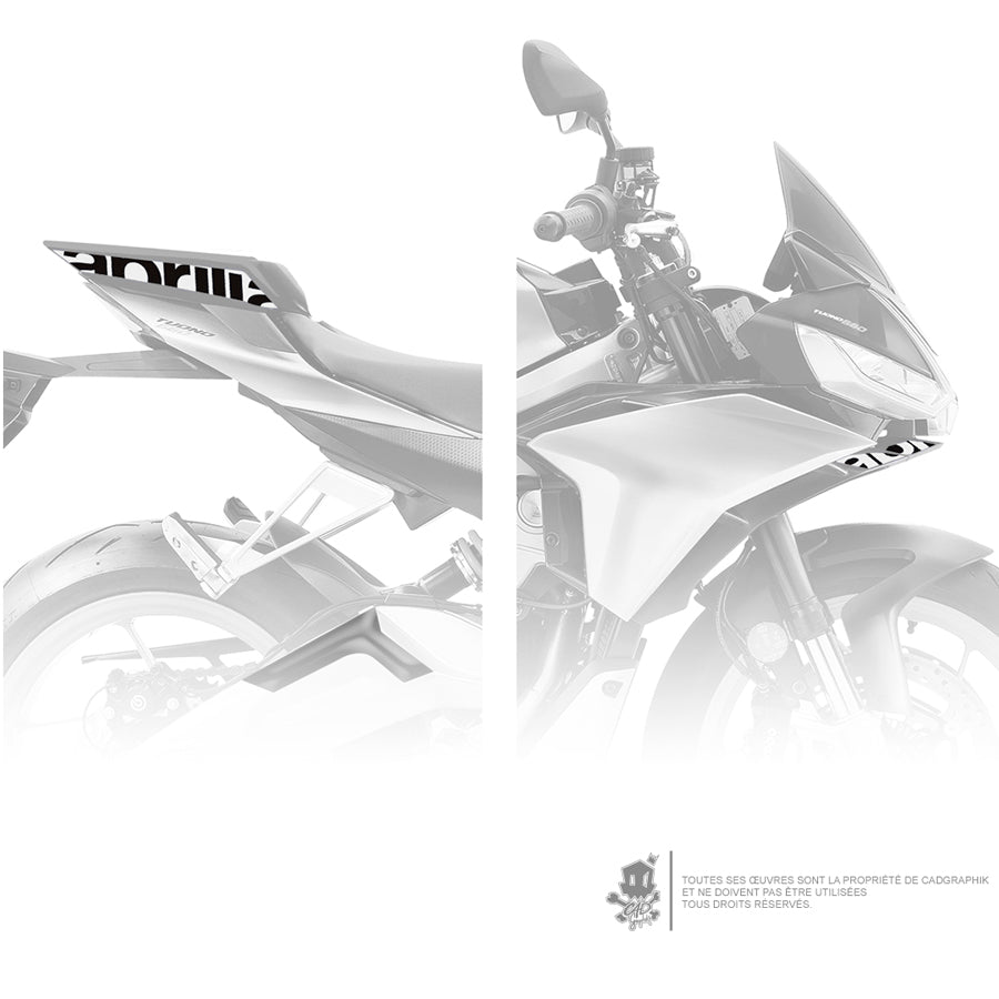 APRILIA - TUONO 660 WHITE PACK LOGO