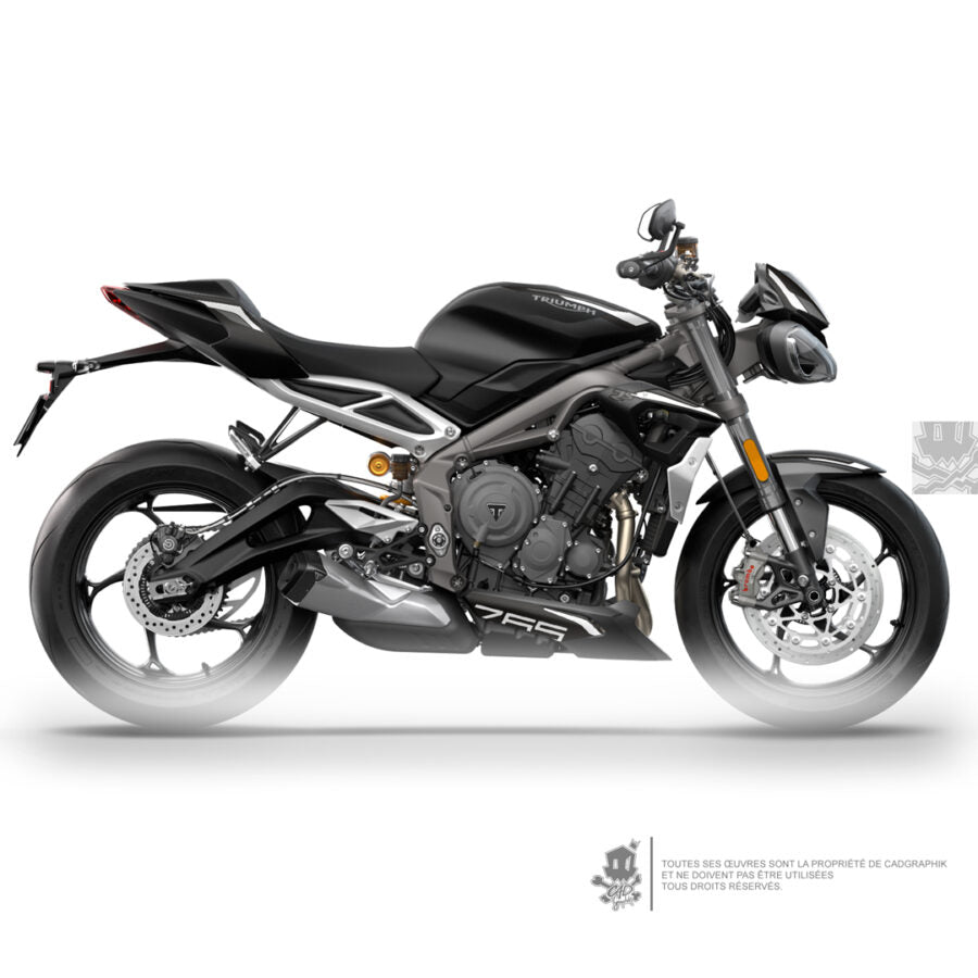 GRAPHIC KIT TRIUMPH - STREET TRIPLE RS 765 RS WHITE PACK - ONLY-X