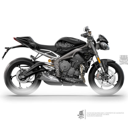 GRAPHIC KIT TRIUMPH - STREET TRIPLE RS 765 -BAROK LEE -GREY- ONLY-X