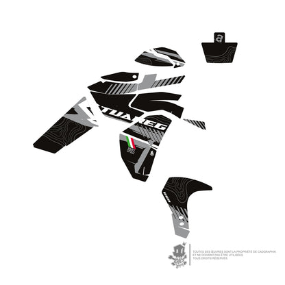 APRILIA GRAPHIC KIT - TUAREG 660 GRAY - ONLY 30