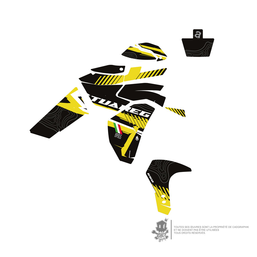 APRILIA DECO KIT - TUAREG 660 ACID - ONLY 30