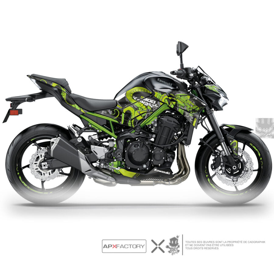 KAWASAKI METALLIC GRAPHIC KIT - Z900 DRAGON - ONLY X