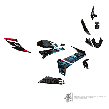 APRILIA GRAPHIC KIT - RS 660 X BLACK FULMINE - ONLY 30